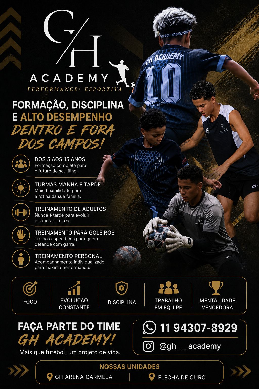 Treinamento para goleiros